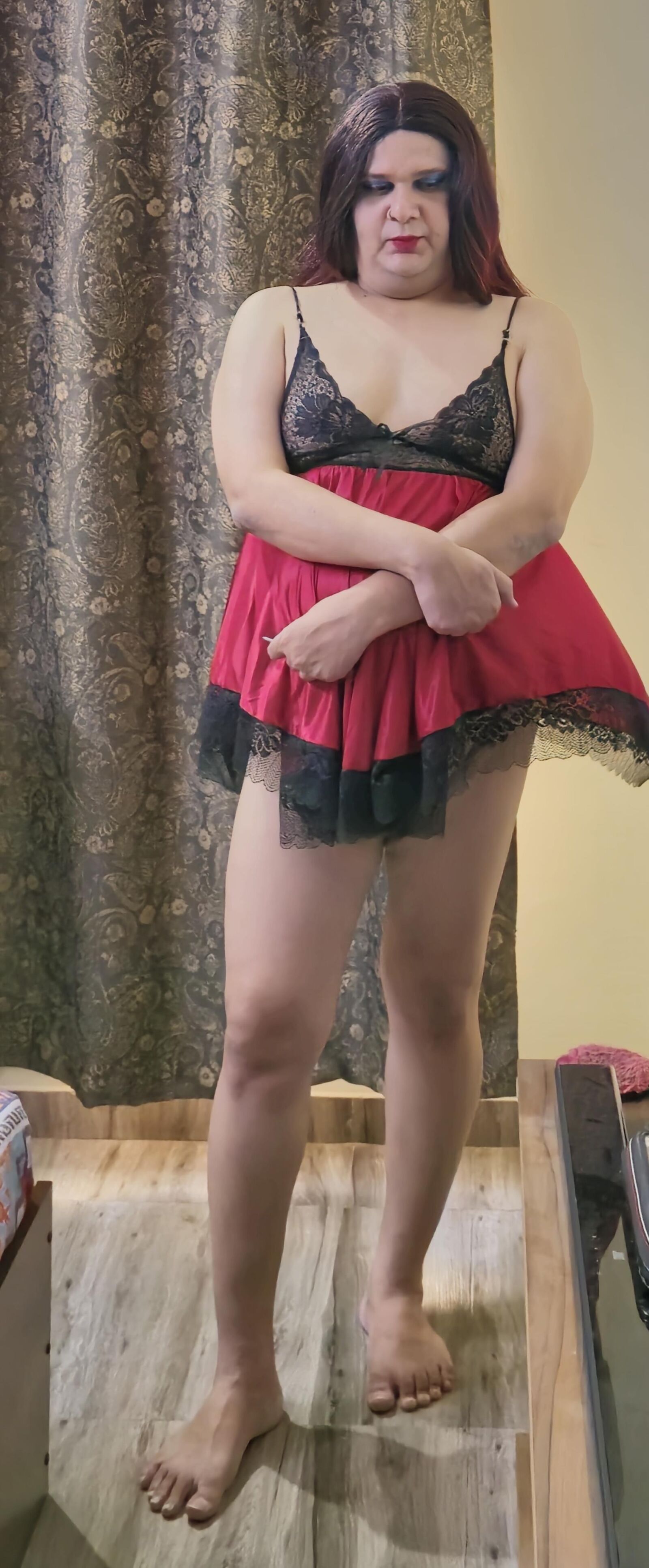 Шемаль Моника Red Babydoll Огромный набор