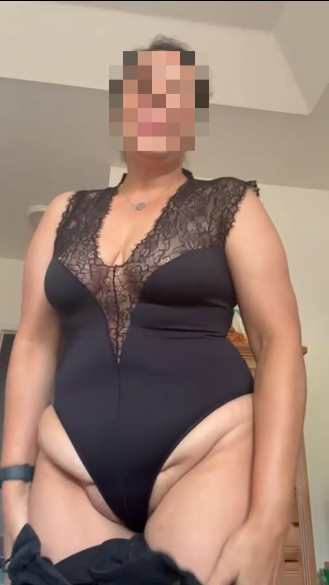 BBW en partie supérieure à lacets noirs
