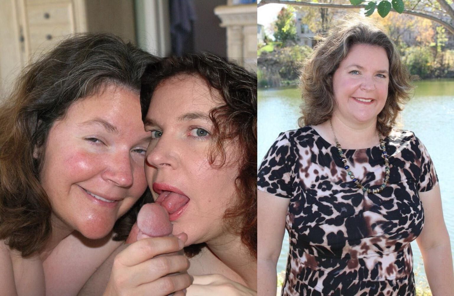 Femmes avec une bite en em