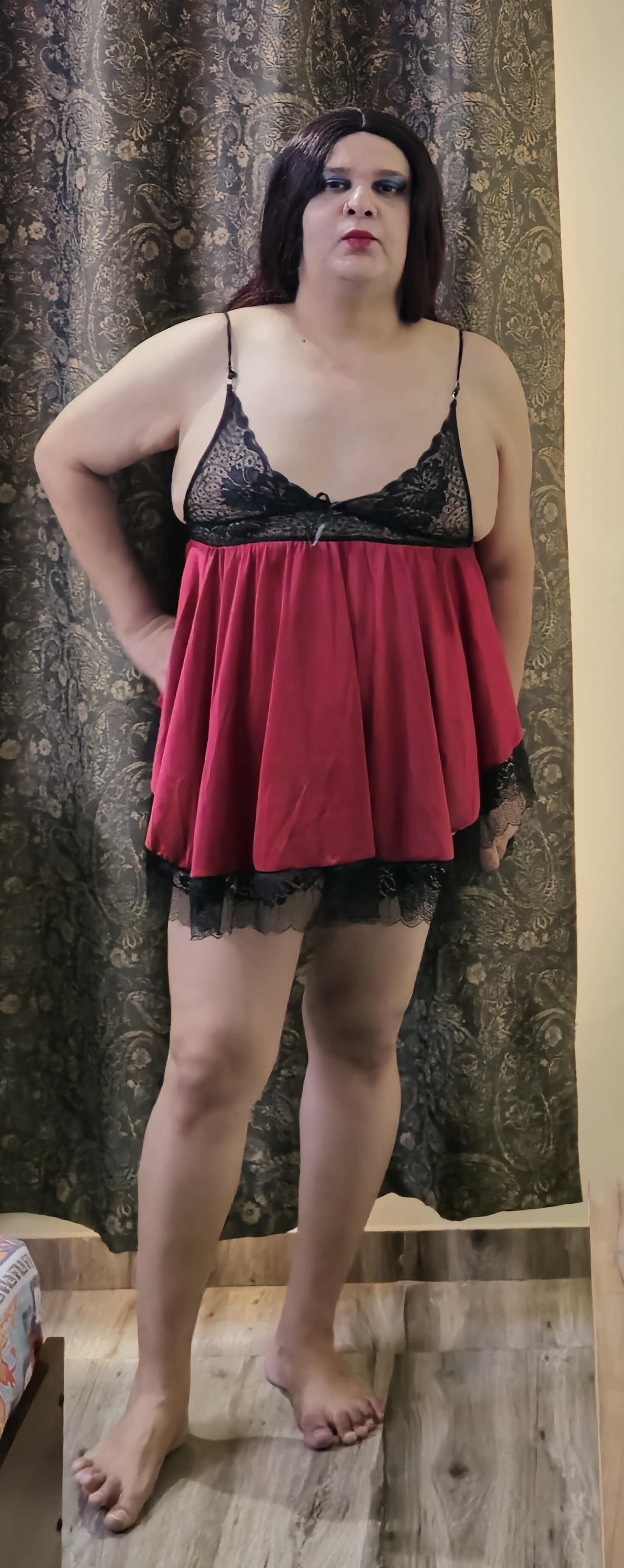 Шемаль Моника Red Babydoll Огромный набор