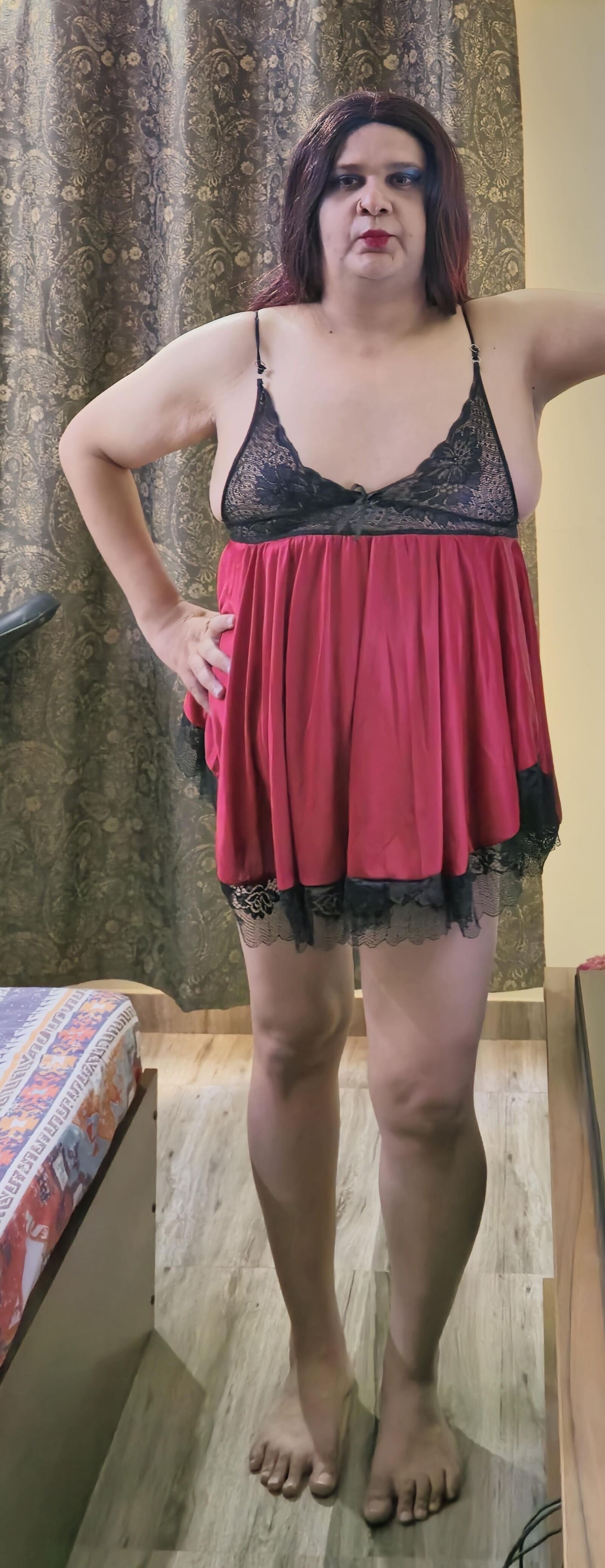 Шемаль Моника Red Babydoll Огромный набор