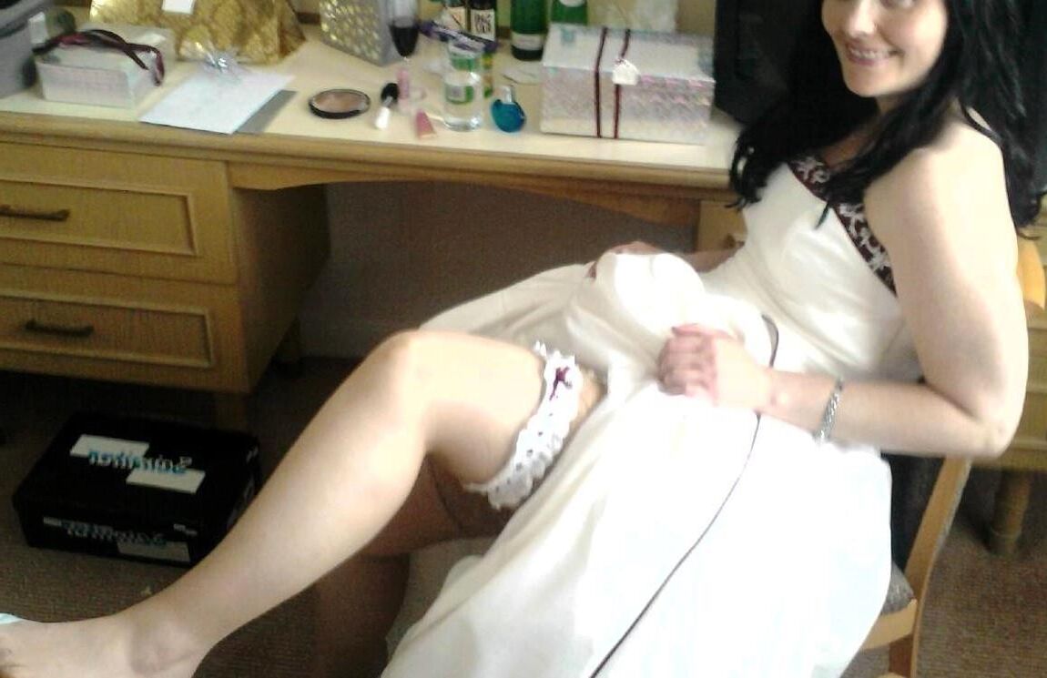UK wife bride stockings