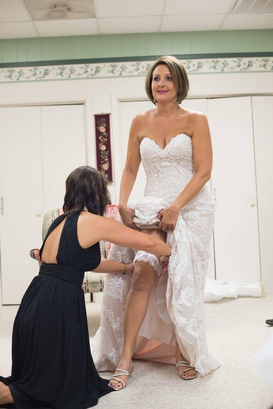 Sexy madura en los vestidos