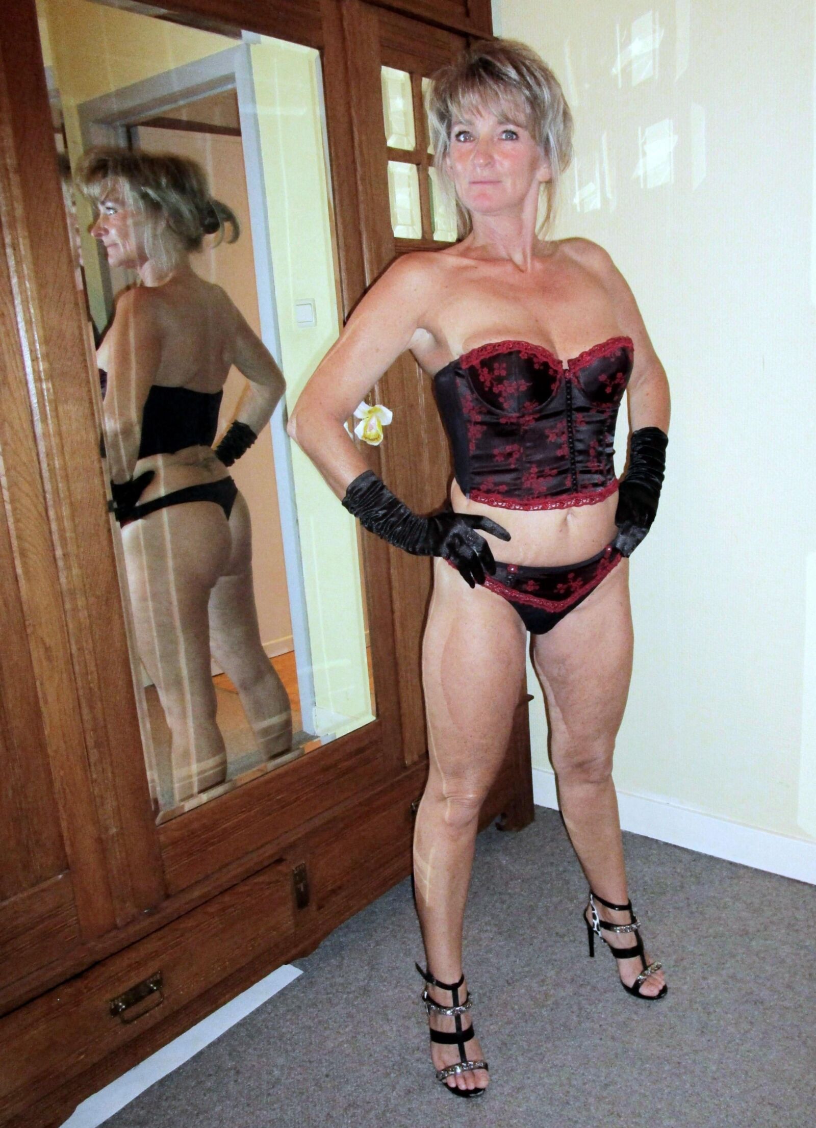 My wife Irene's current female lover/wrestling partner