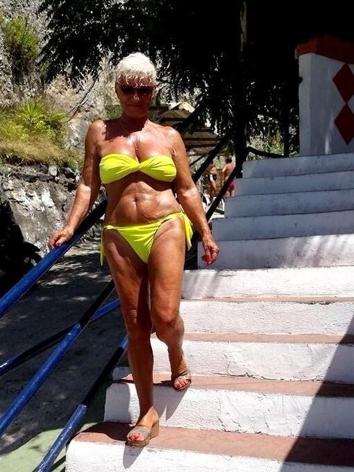 Milf Granny Nadador de nado