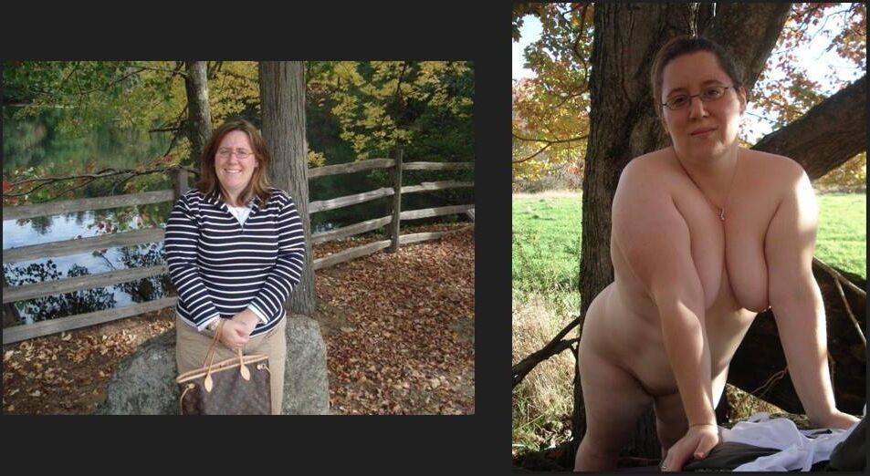 Jennifer BBW Wife Outside