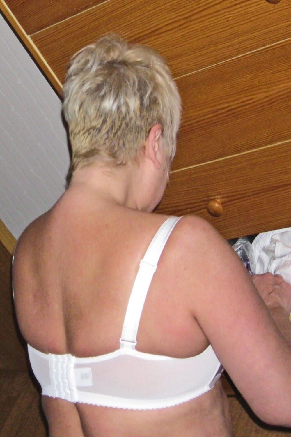 Decided to pose in a white bra