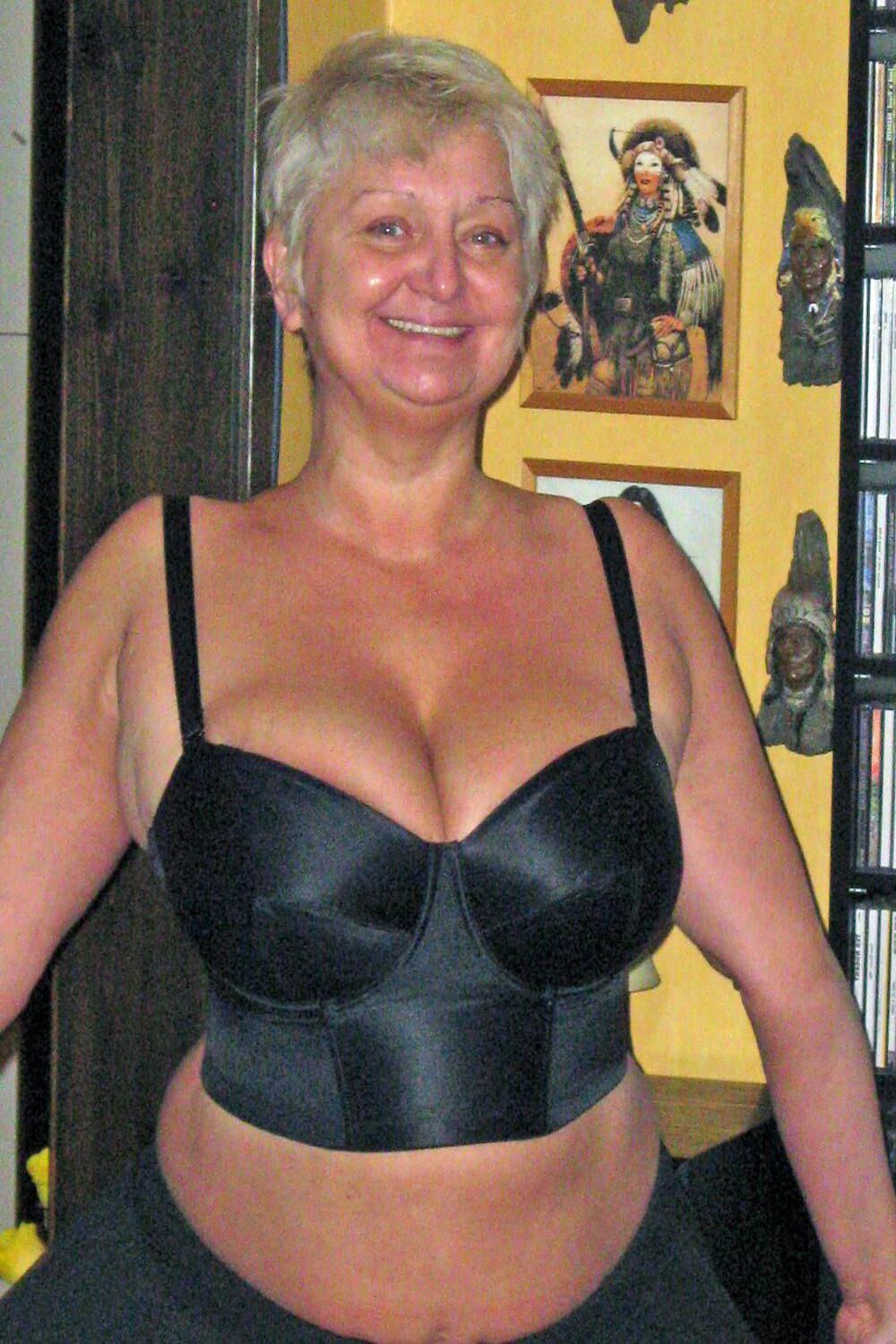 Posing in black