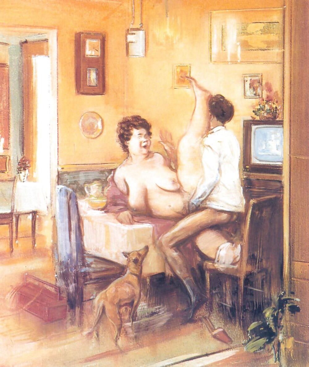 Georges Delfau femdom arte maduro