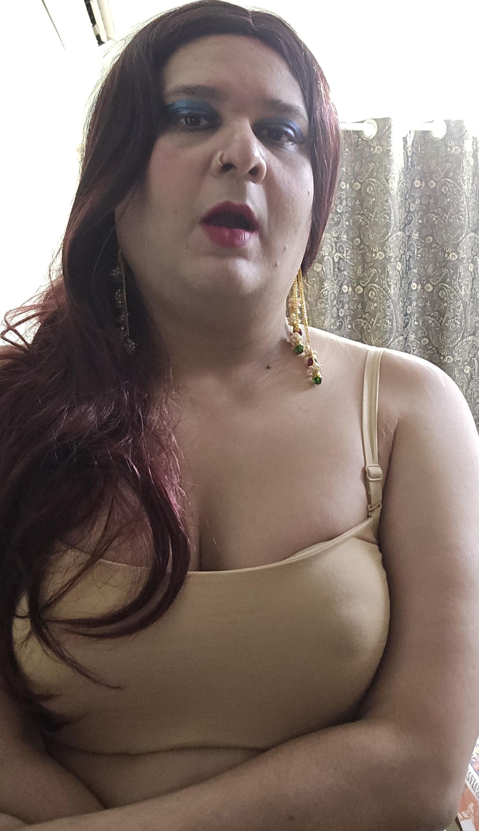 Redhead Shemale Monica M Closeup
