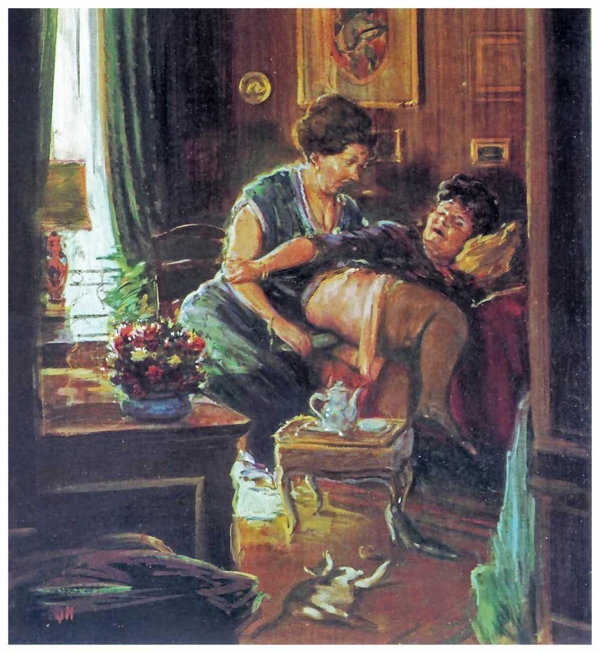 Georges Delfau femdom arte maduro