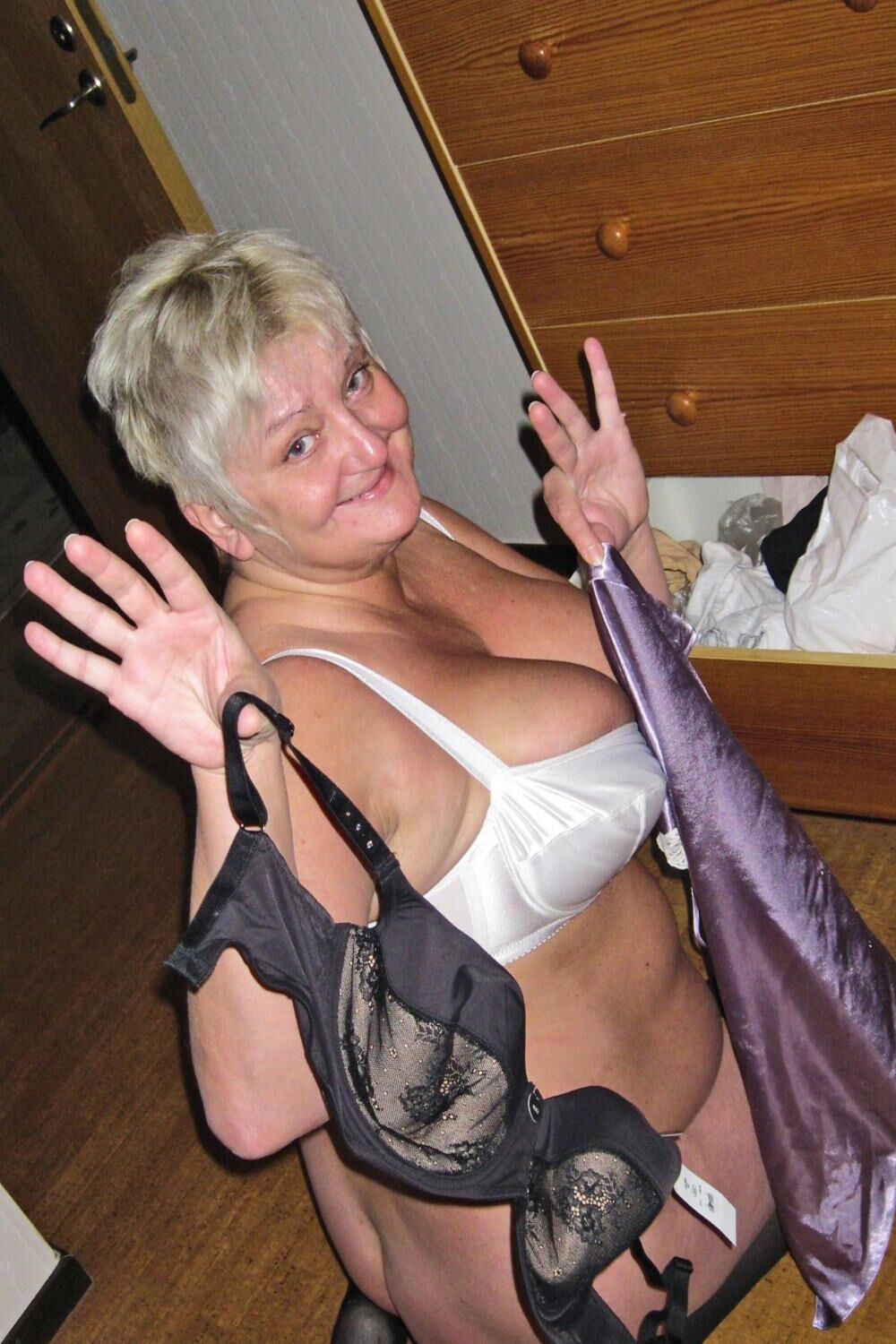 Decided to pose in a white bra