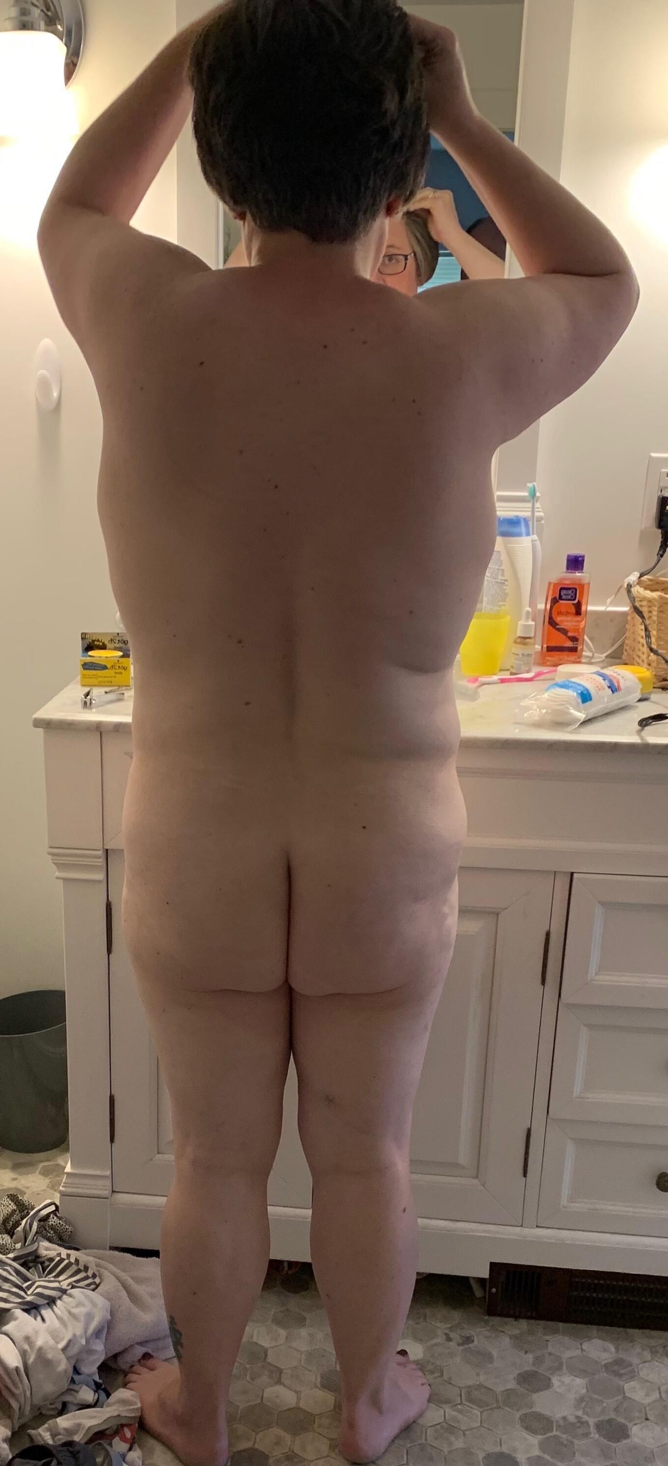 Jennifer bbw esposa preparándose