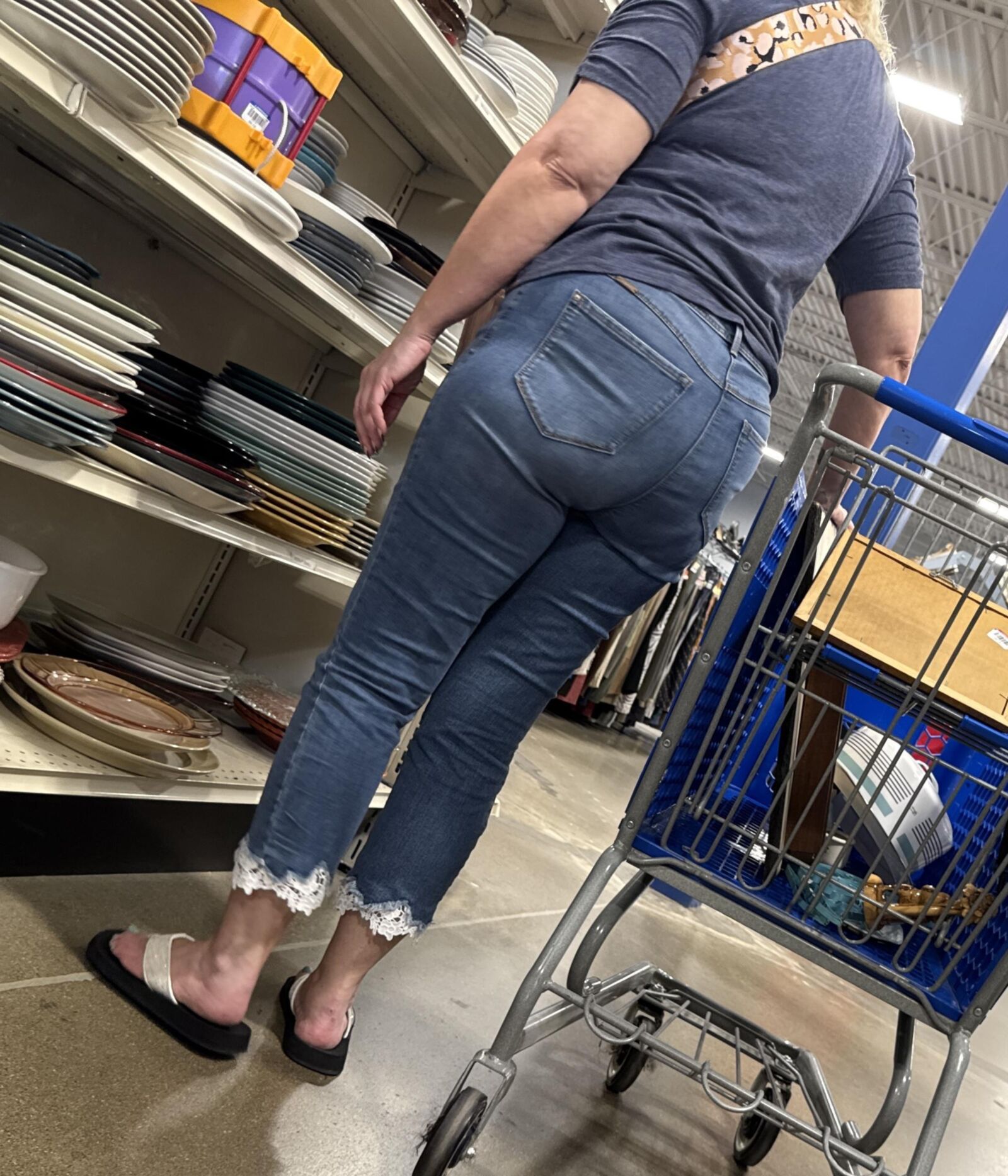 Candid Pawgs Tight Jeans and Pants
