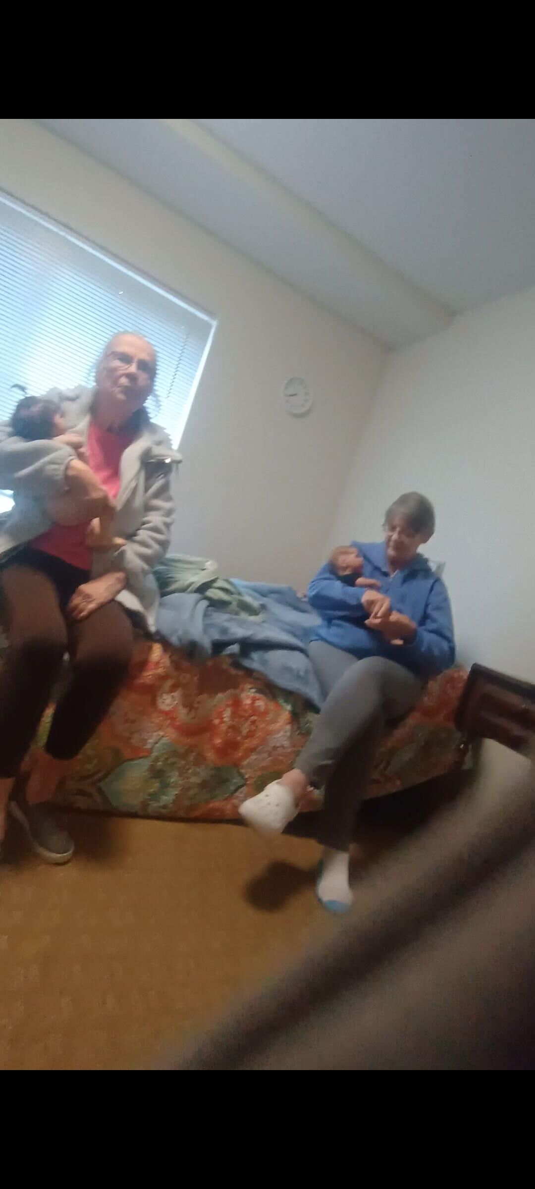 Elderly women obsessed with dolls