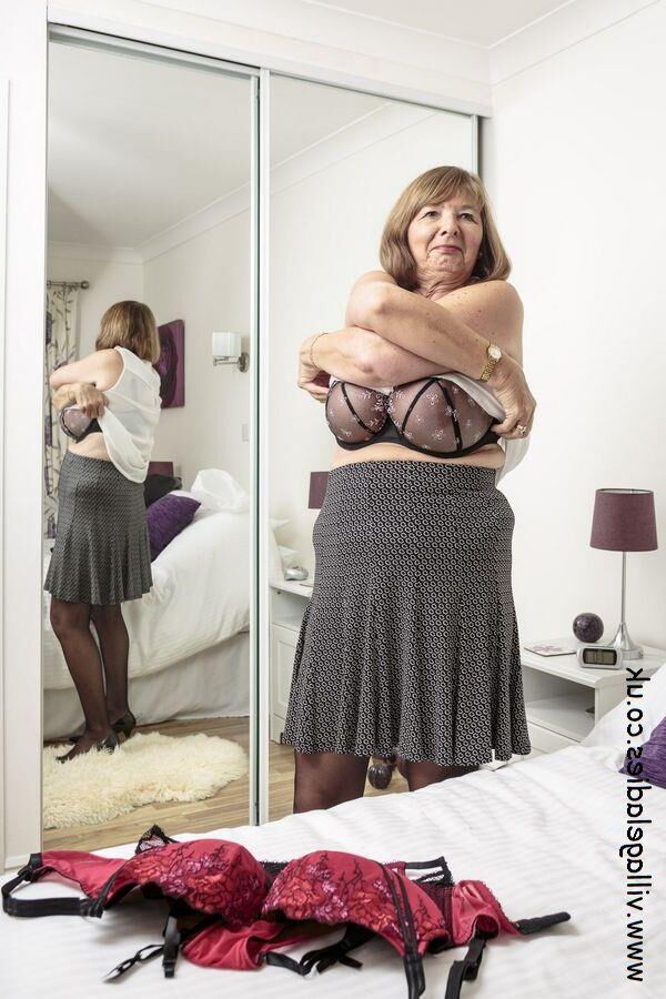 Hilary gets into her fine lingerie 