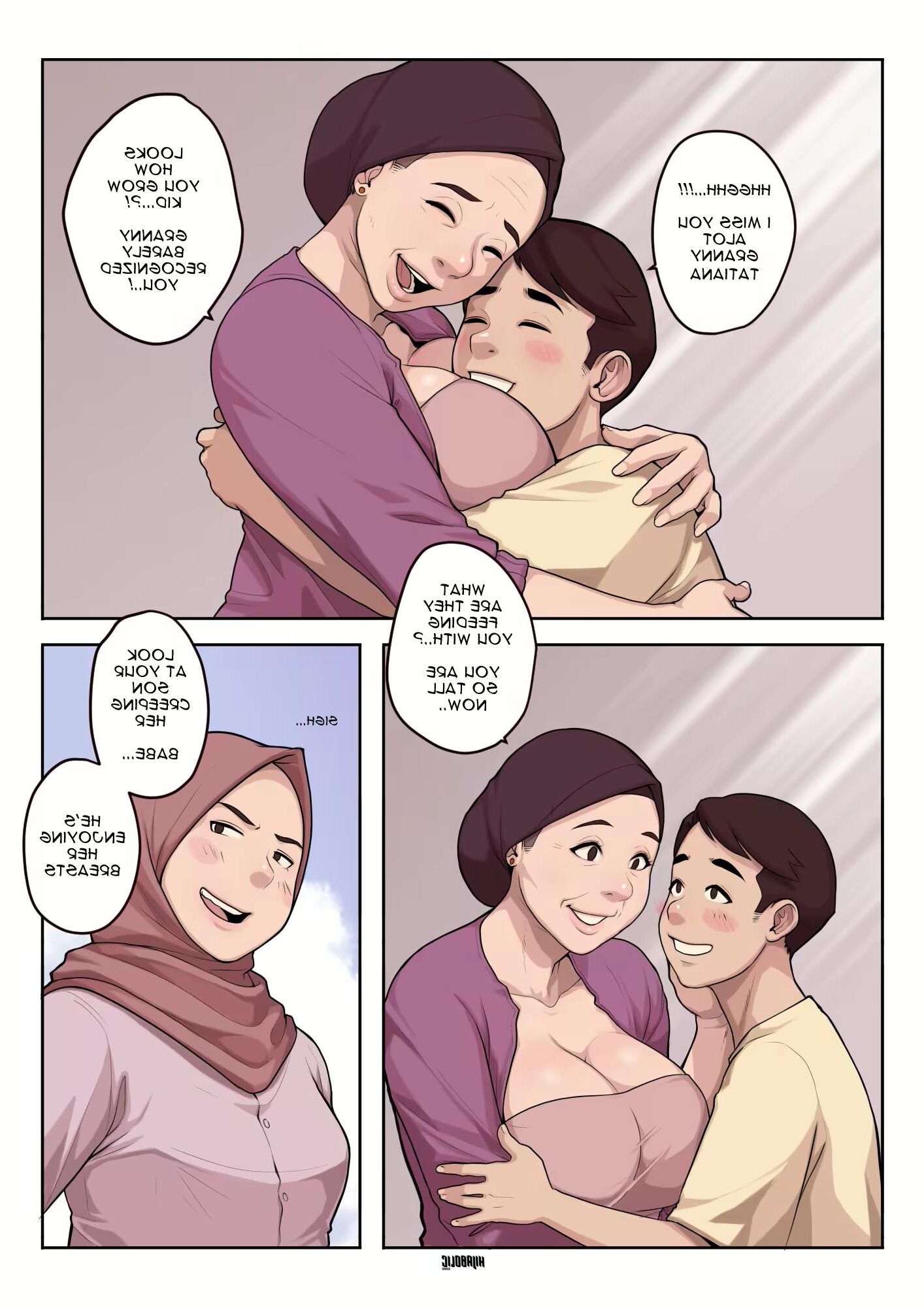 Mom, Son and Grandma Hentai
