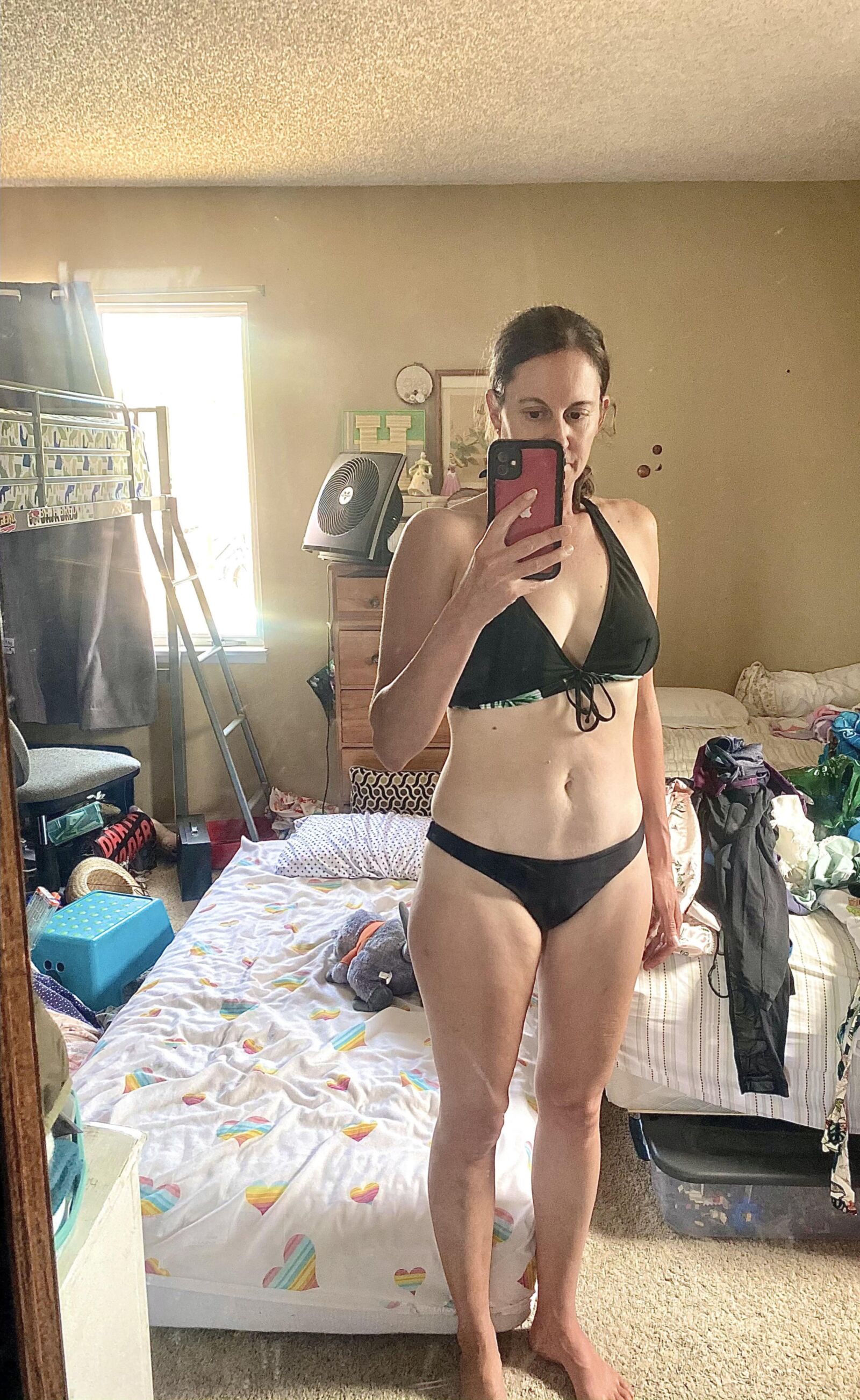 Which plain older mom wore it best?: Bikini edition
