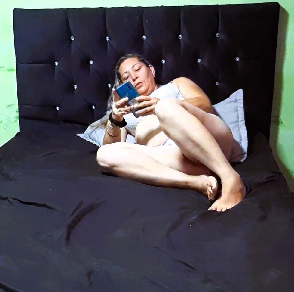 Peguei meu olho, mãe colombiana Marie Olsen