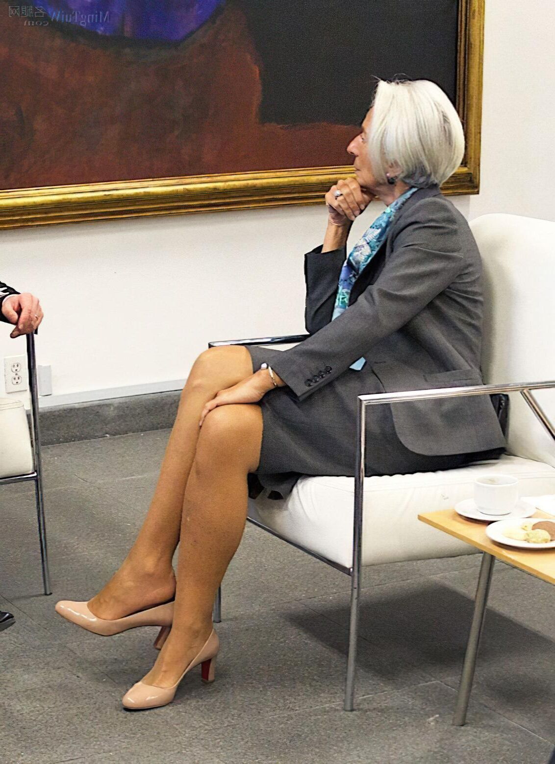 Christine Lagarde feet 