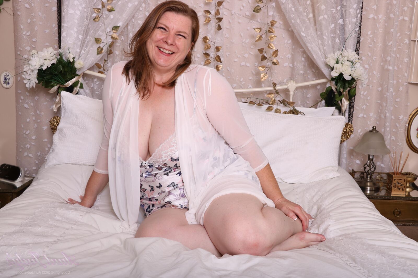 AuntJudys Rachel's in the Bedroom with Her Robe and Lingerie