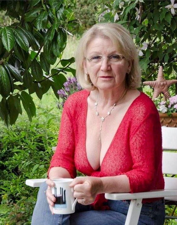 Look at me young man, not at my tits