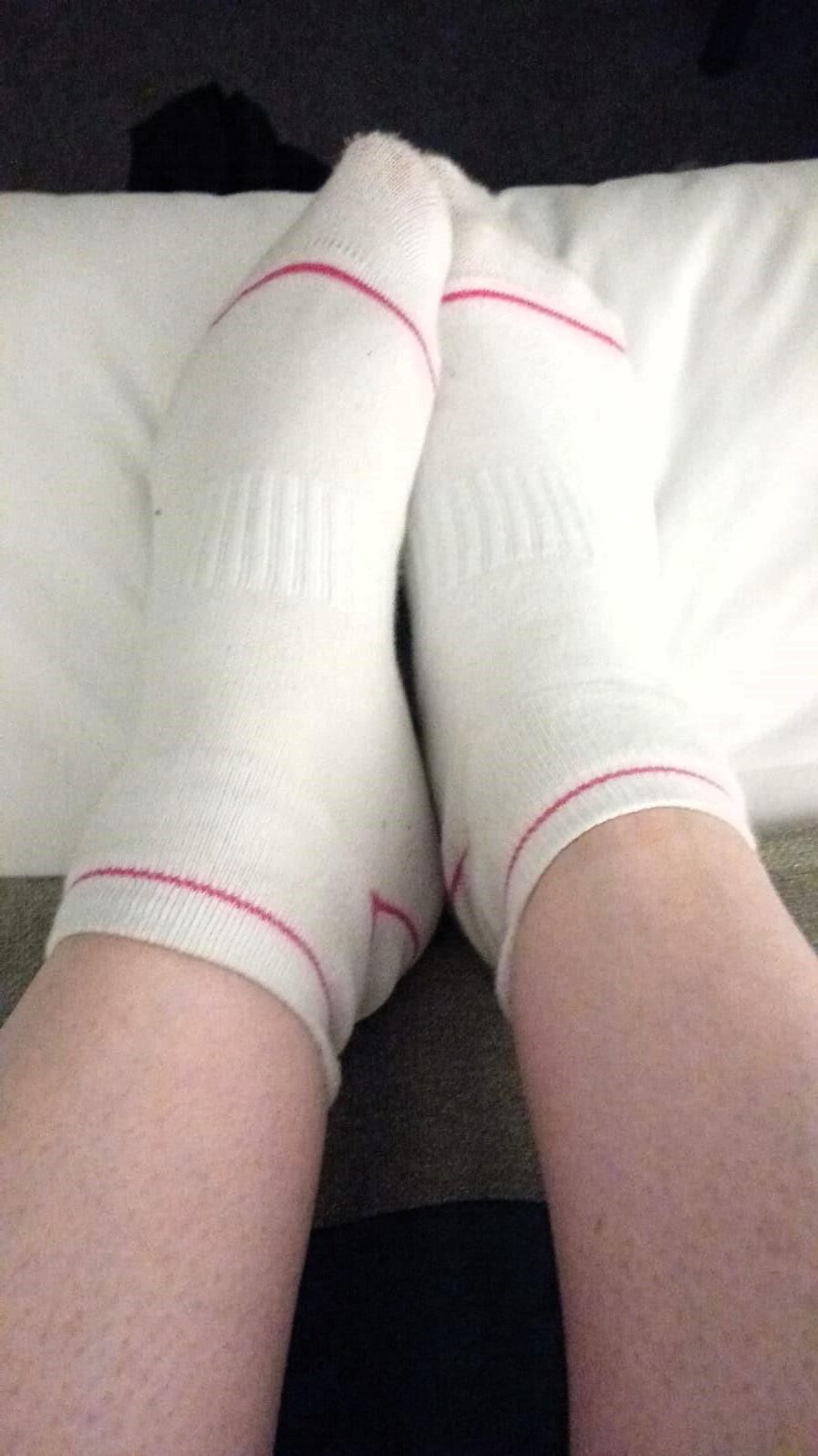 UK wife bare legs and socks