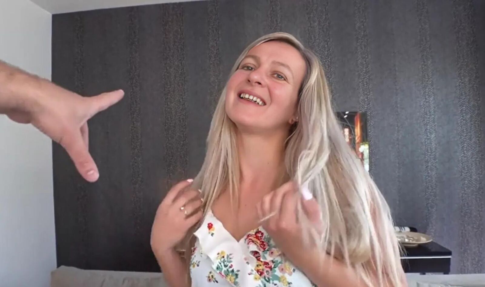 Esther and a fat guy