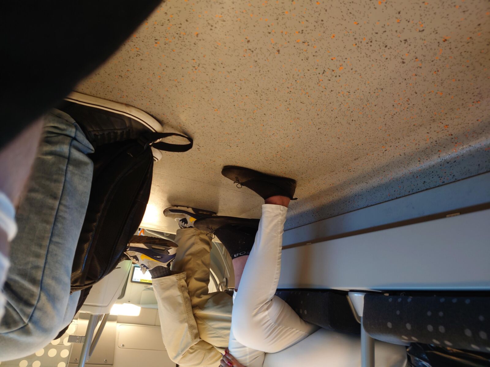 WhiteMan Attacks: Worn Socks & Heelpop Flats