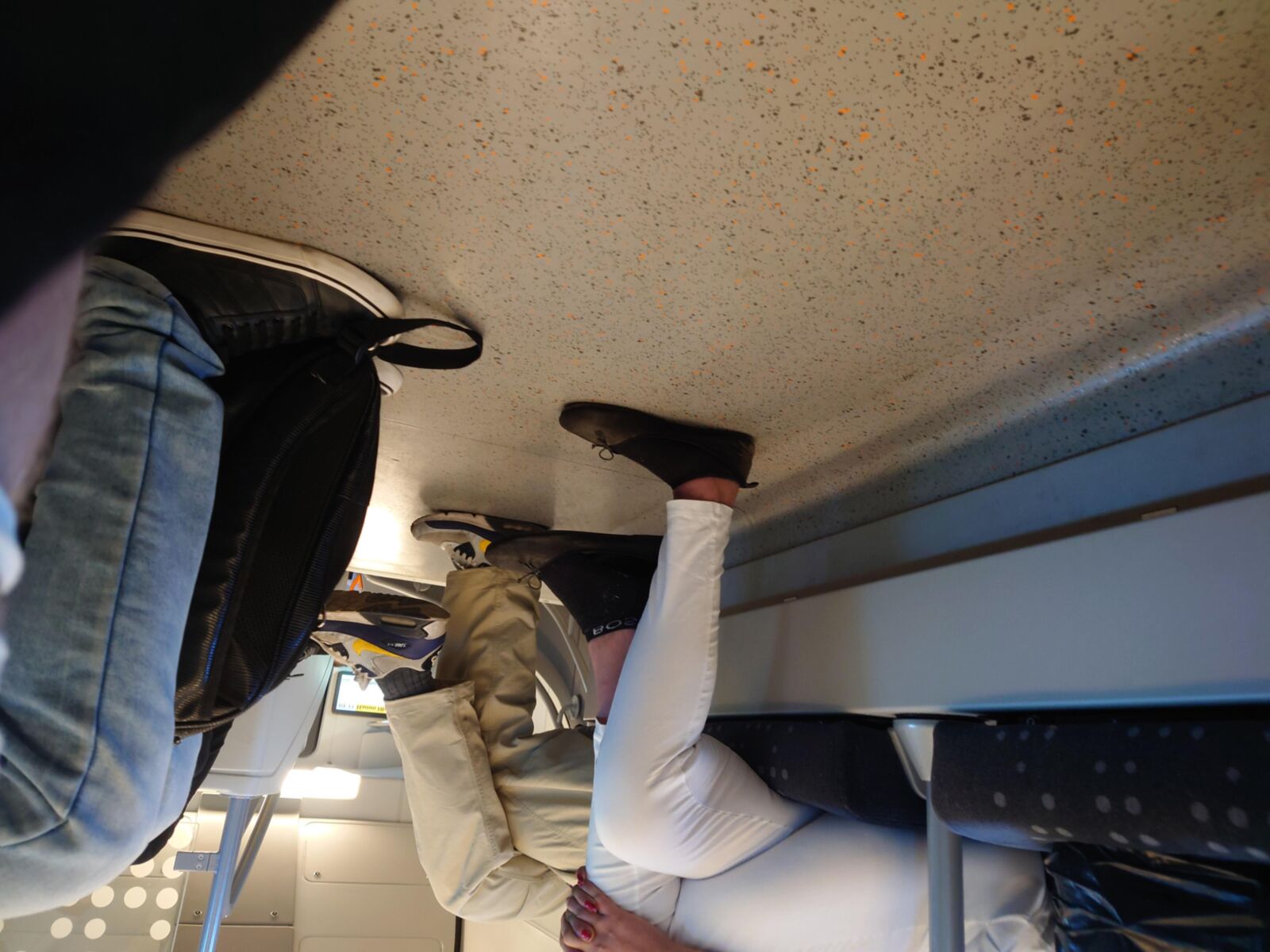 WhiteMan Attacks: Worn Socks & Heelpop Flats