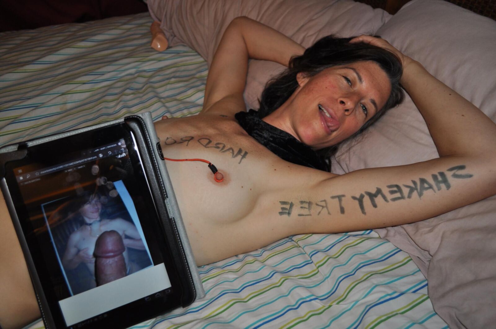 body writing fan thanks