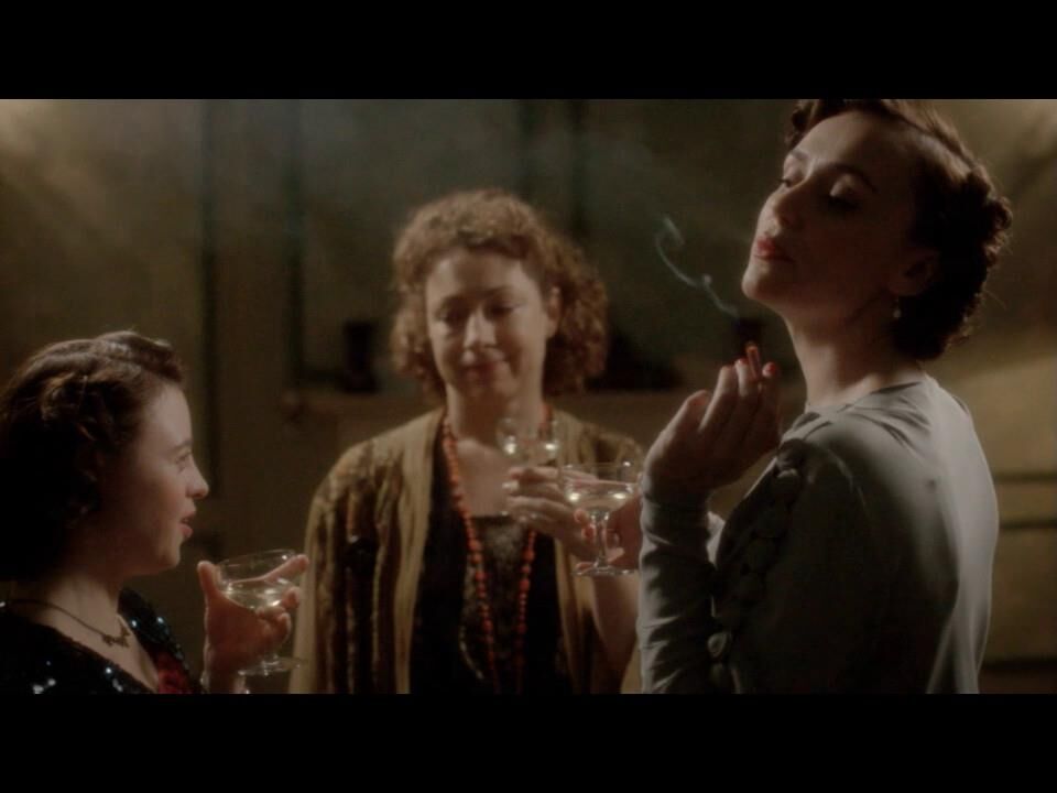 Fumando meninas.