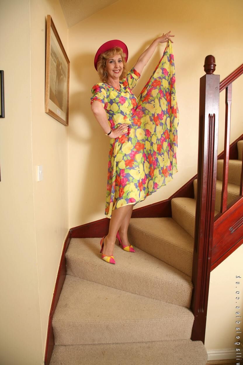 Cris on stairs