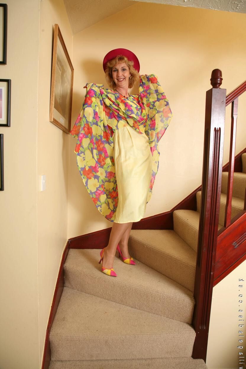 Cris on stairs