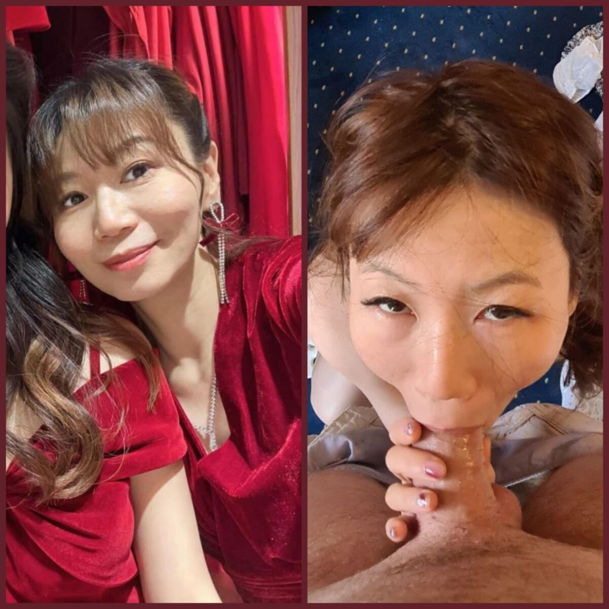 角質のアジアの熟女