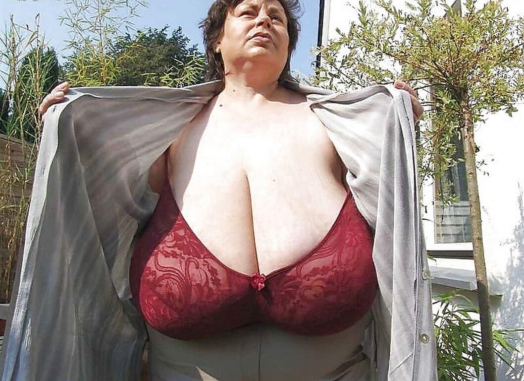 美しい大きな胸を持つ年上の女性