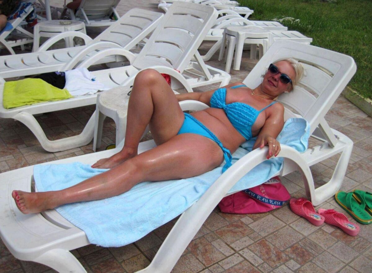 My mom in bikini  hope you like :)