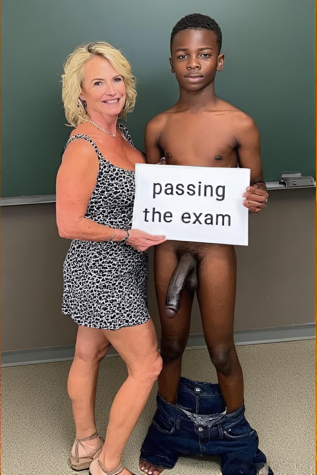 Jeune BBC passant l'examen