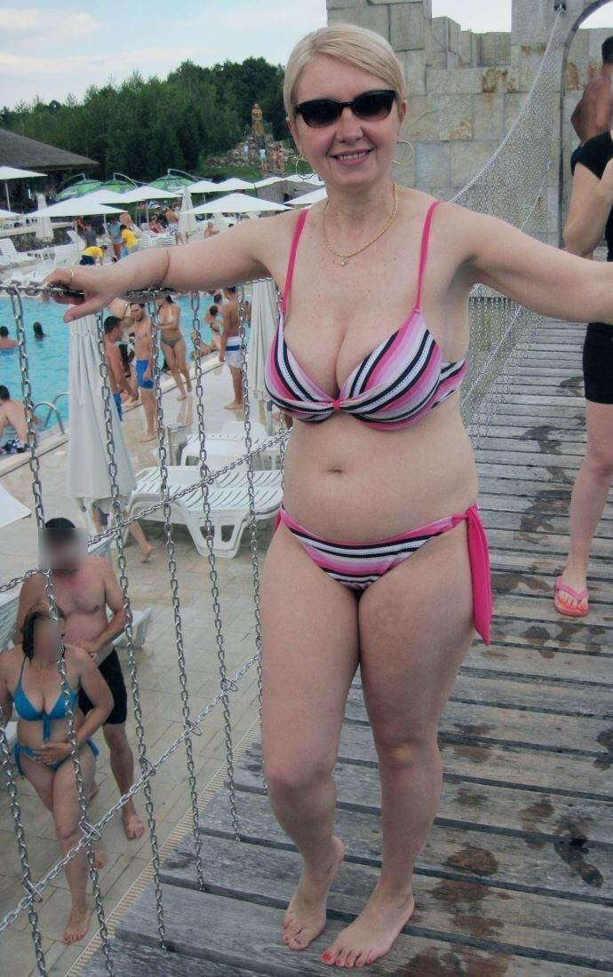 My mom in bikini  hope you like :)