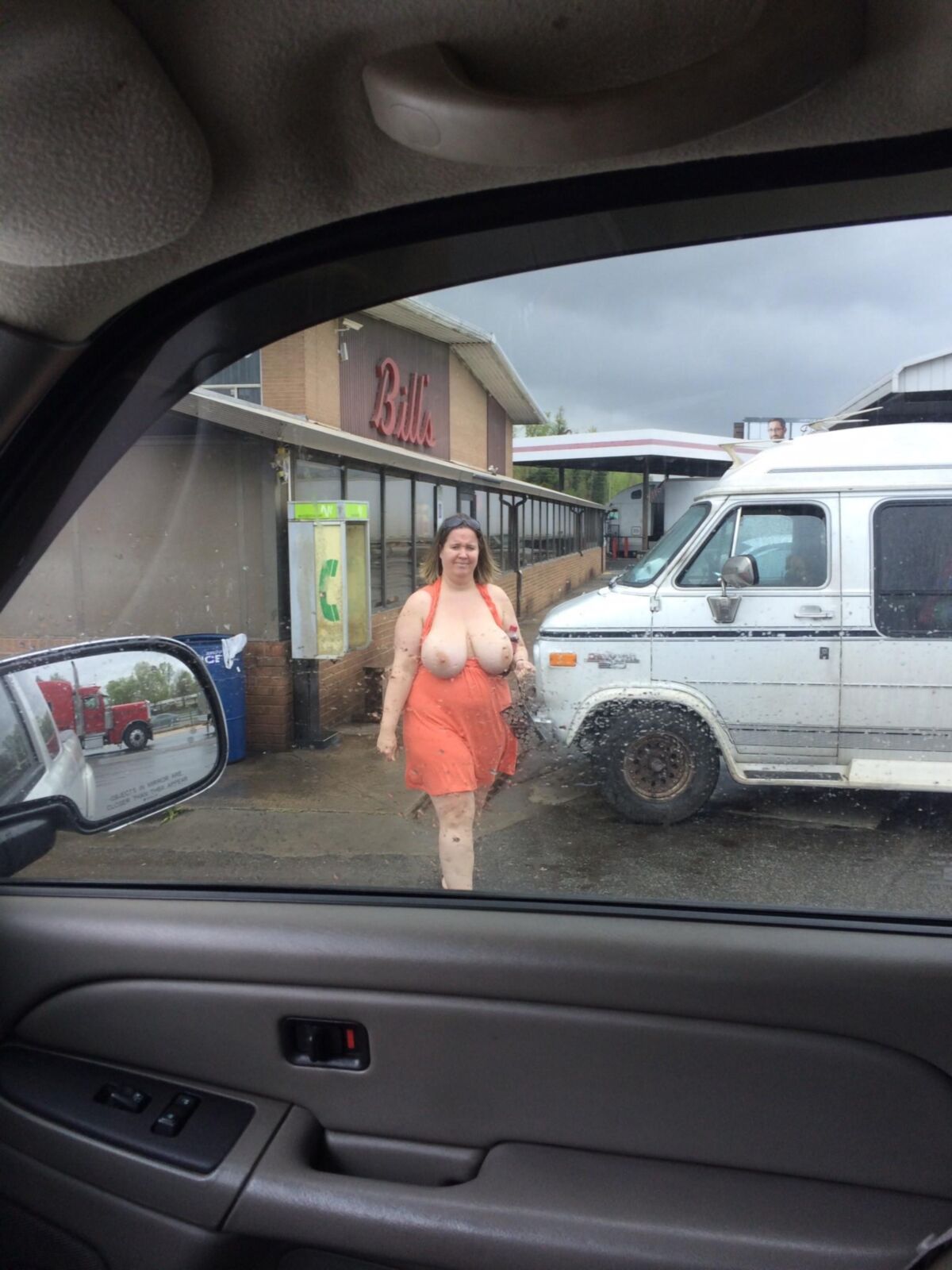 Outside