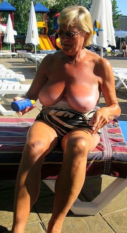 Milf Granny Nadador de nado