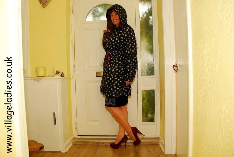 . Janey comes in piss wet through and strips off