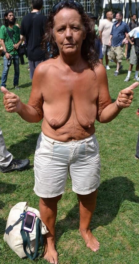 Granny Milf Outdoor