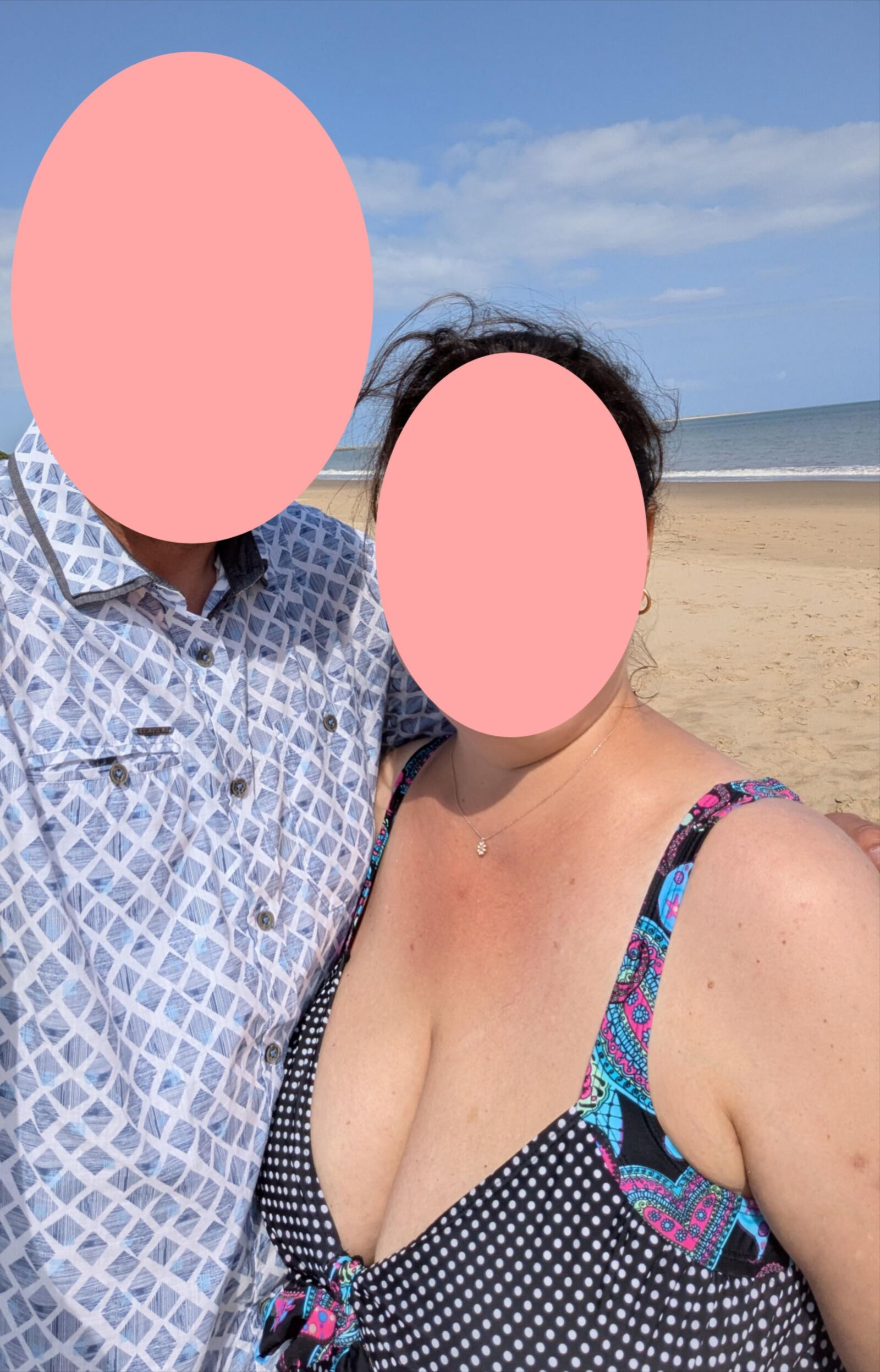 Vacances de la plage de maman
