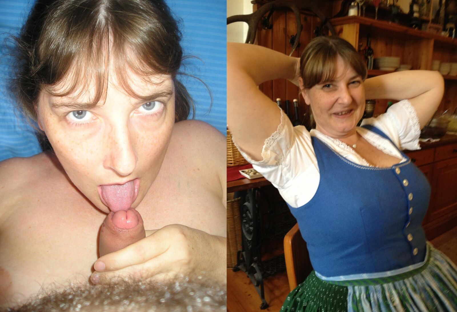 Femmes avec une bite en em