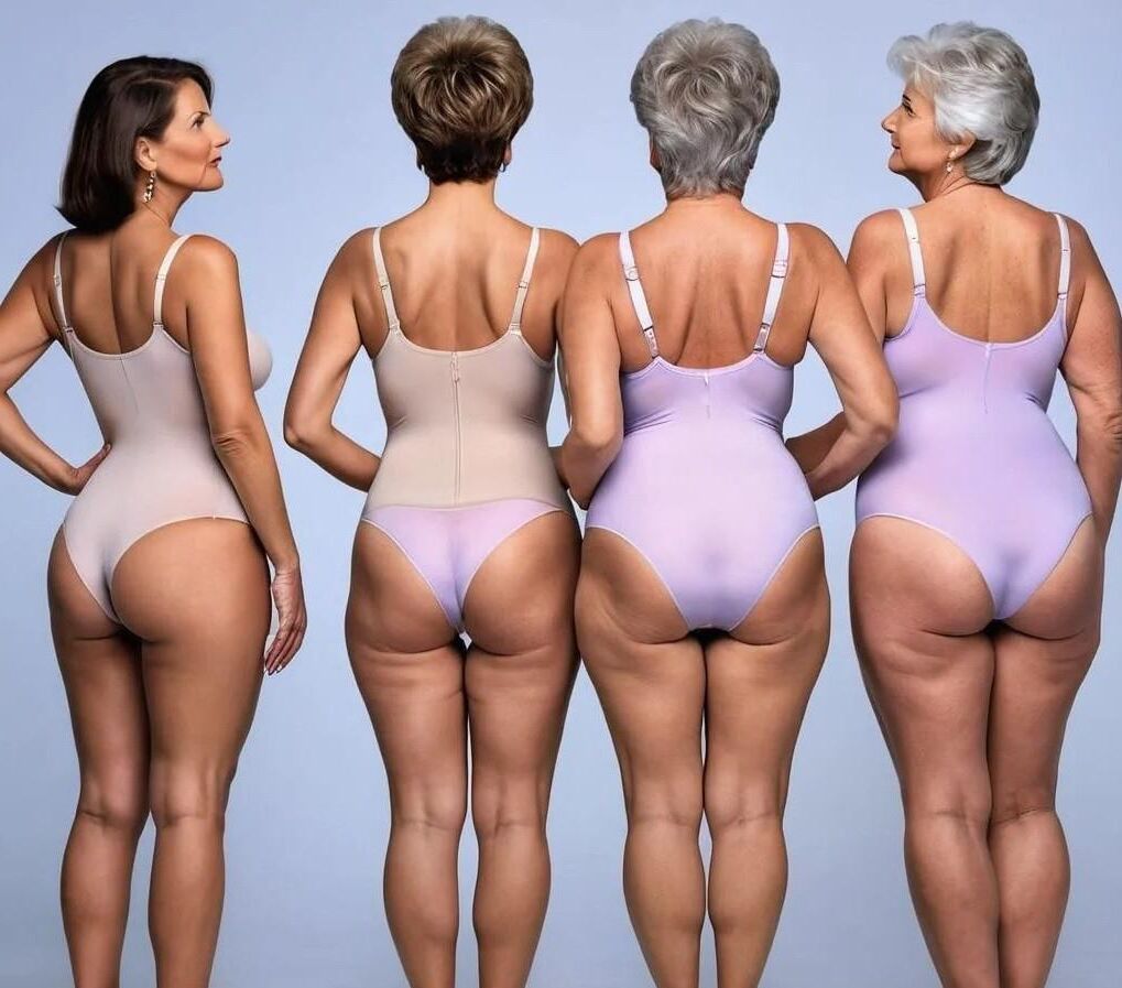 ИИ Grannies, в основном в белом.