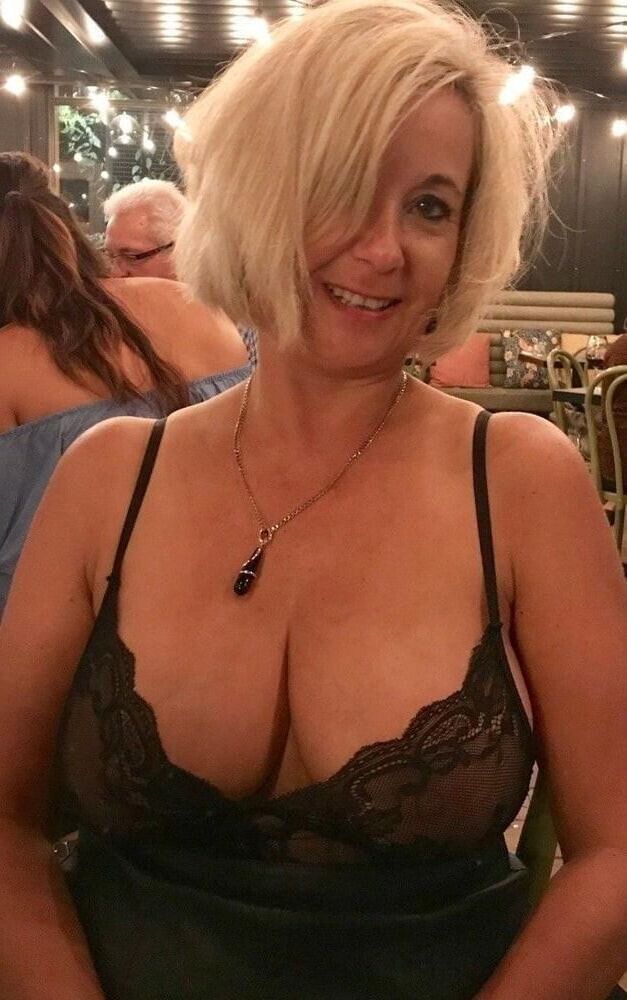 Look at me young man, not at my tits 