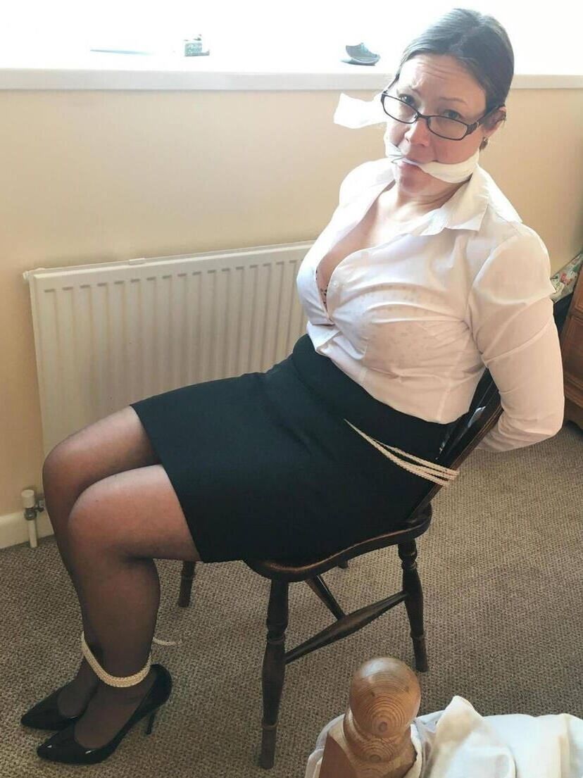 You did a good job tying up mommy 