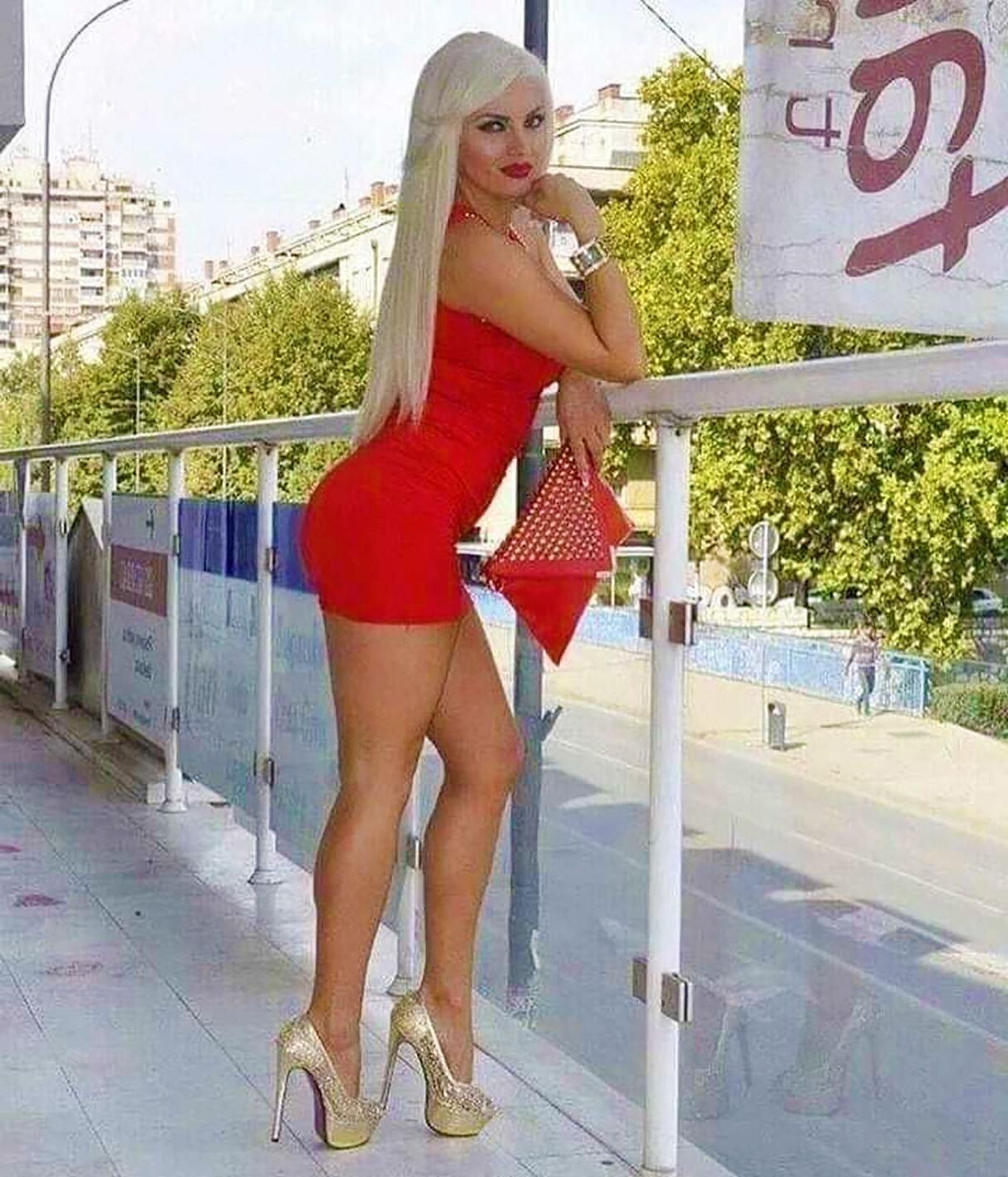 Te senhora no dia vermelho Moskau Rússia