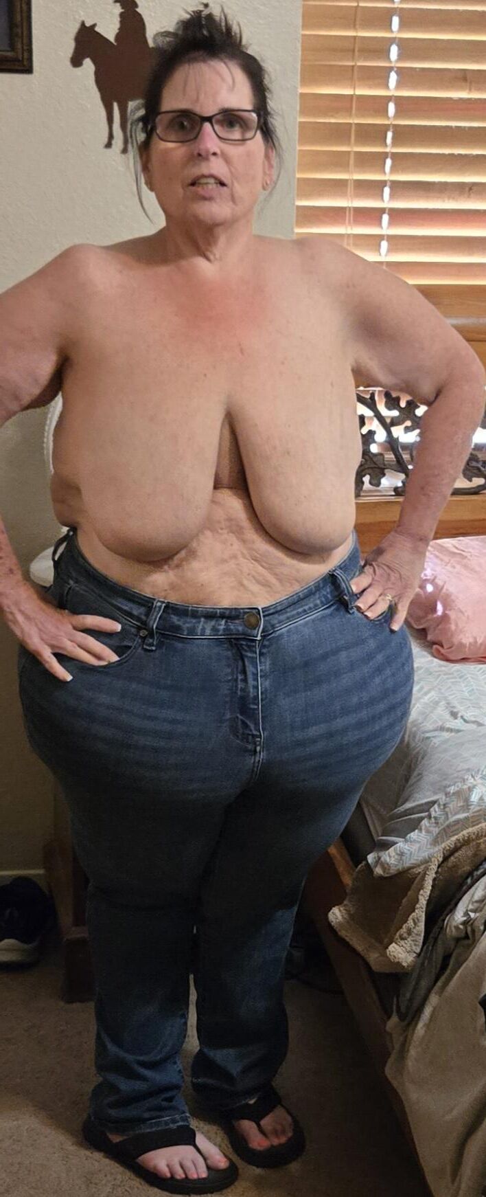 Bbw big saggy tits